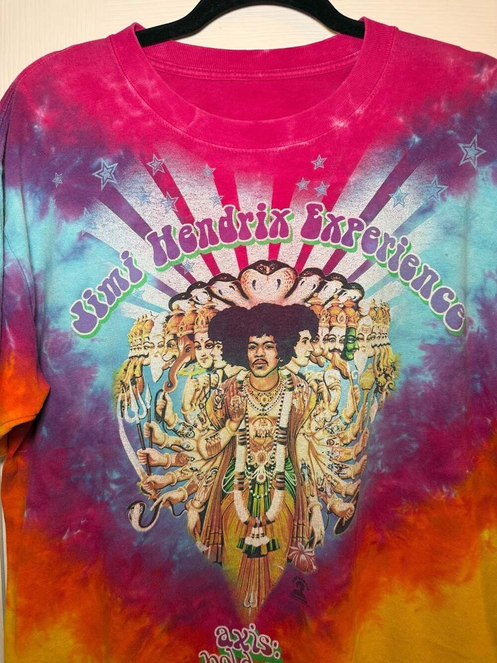 Vintage Jimi Hendrix Axis Bold As Love Tie-Dye T-Shirt
